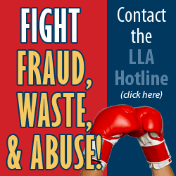 Fight fraud, waste, and abuse: contact the LLA Hotline
